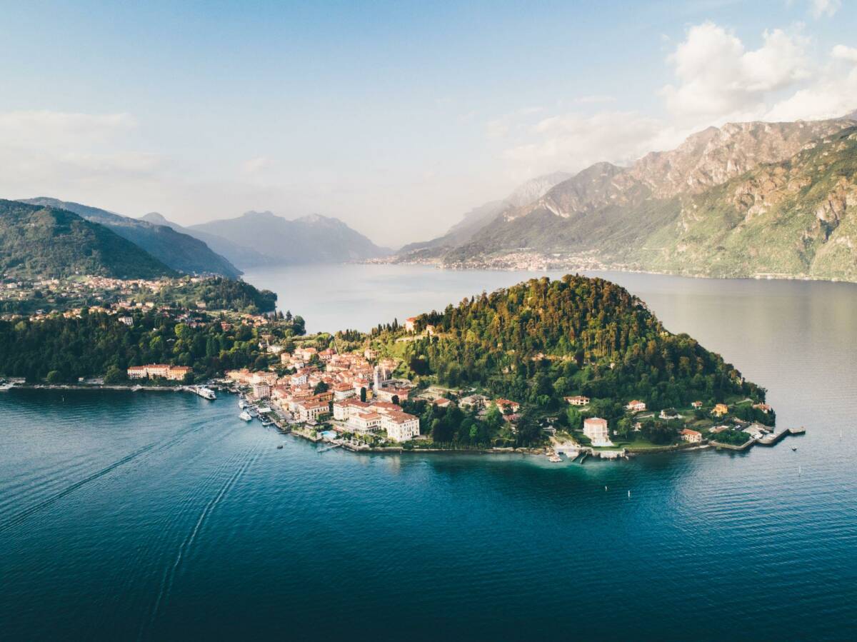 Como, at the foot of the Italian Alps, provides spectacular natural views.