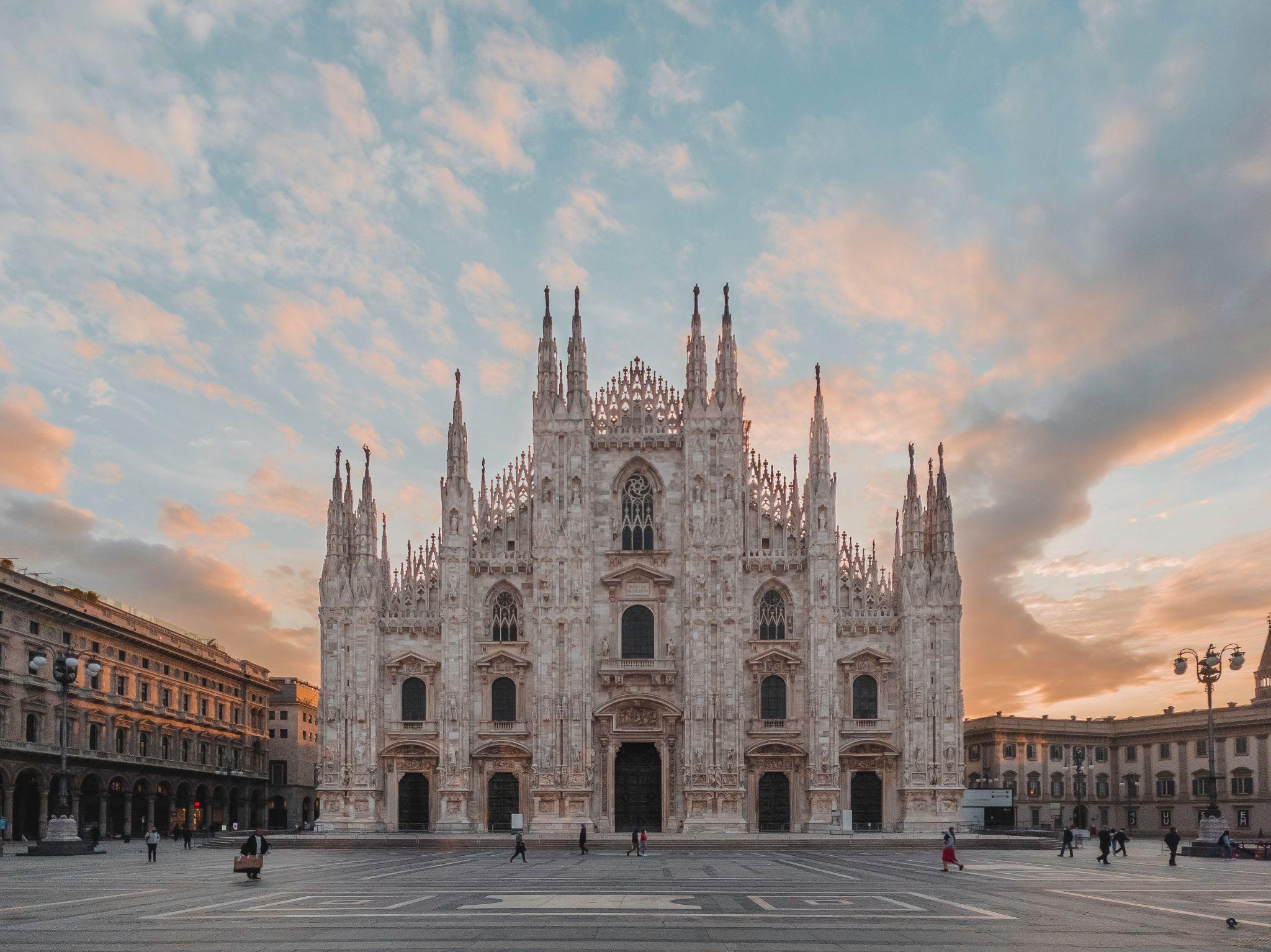 An image of Ancient cathedrals in Milan are a common dream destination