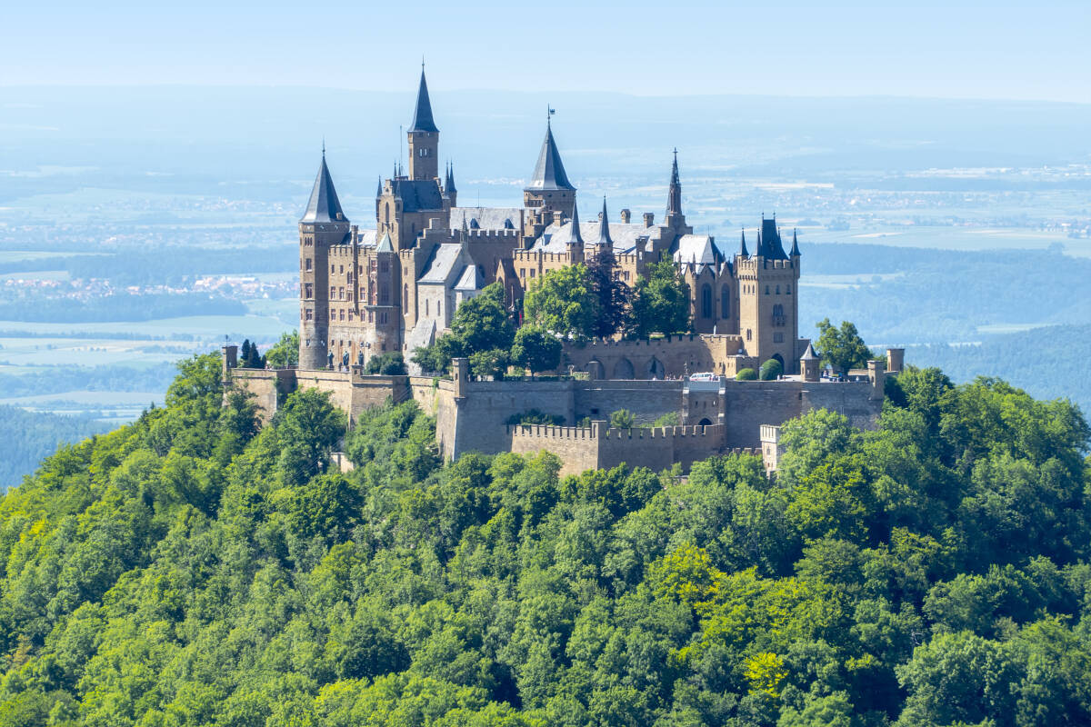 Castle Hohenzollern in south Germany